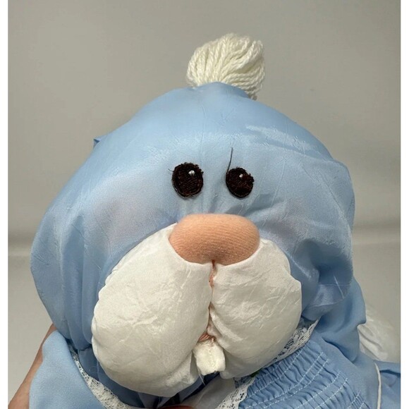 Fisher Price Puffalumps 16" Blue Bunny Rabbit with Original Blue Dress 1986 FS - Picture 5 of 5
